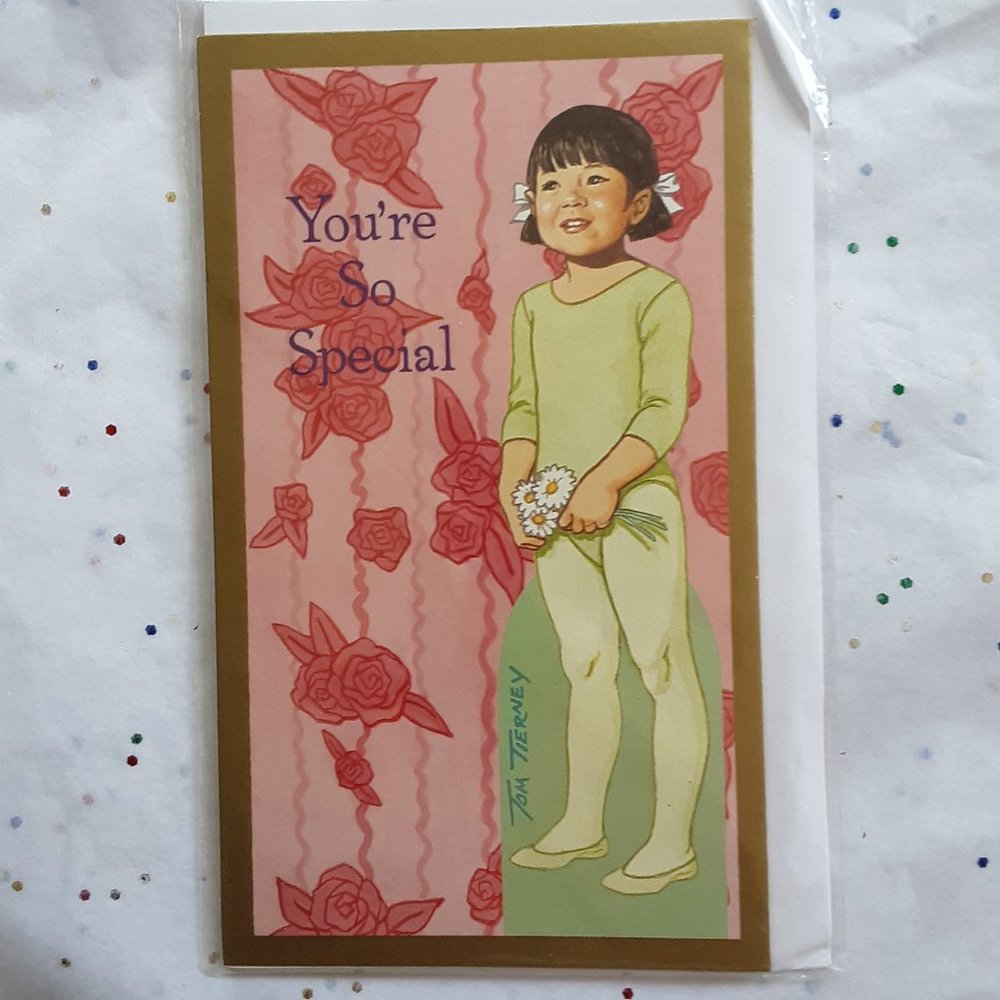 Tom Tierney Vintage Paper Doll Greeting Card You're So Special Shackman New 5196
